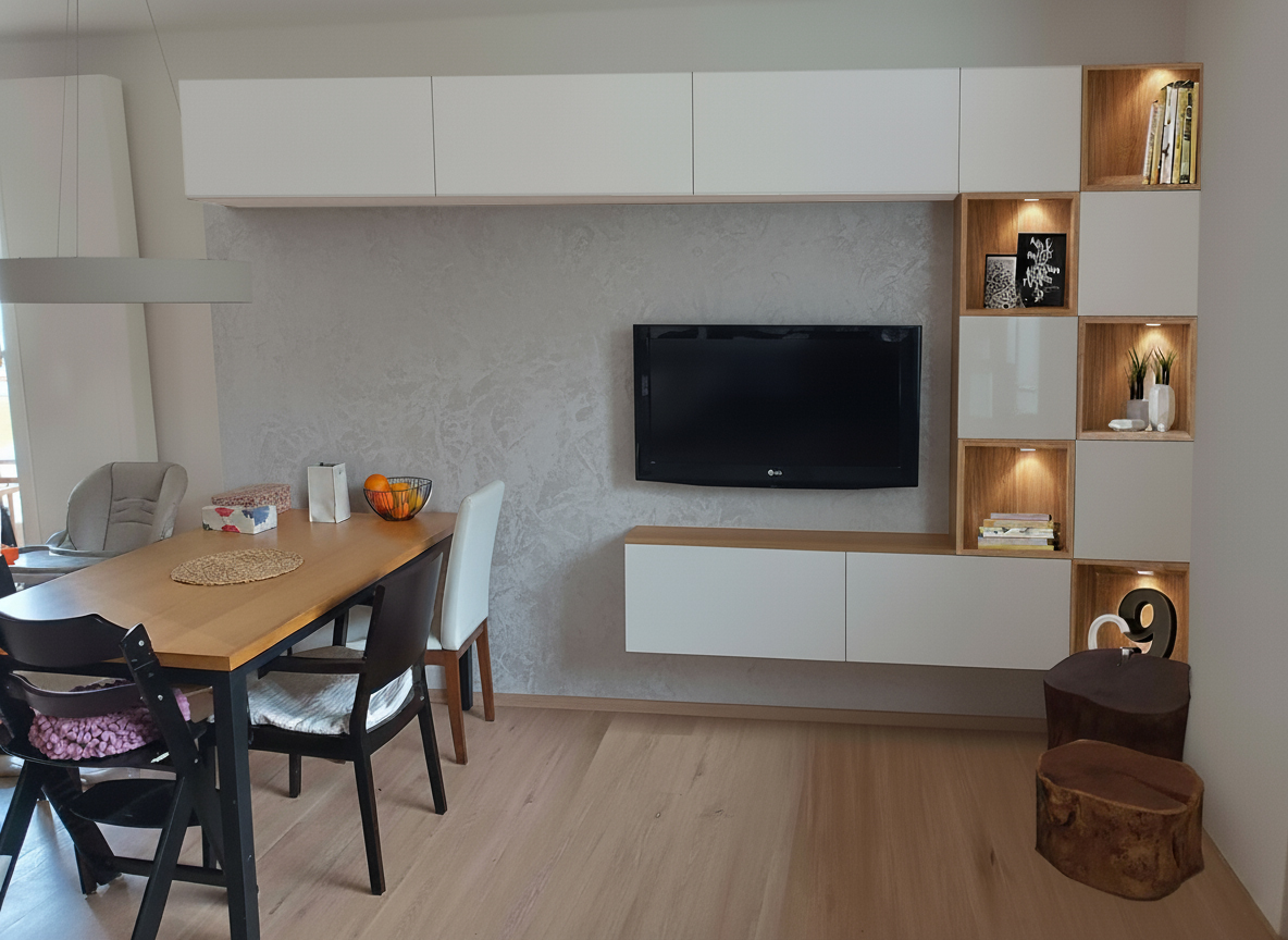 Vizualizace obývacího pokoje